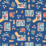 Popelín Algodón Toys Azul - Ribes y Casals