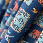 Popelín Algodón Toys Azul - Ribes y Casals