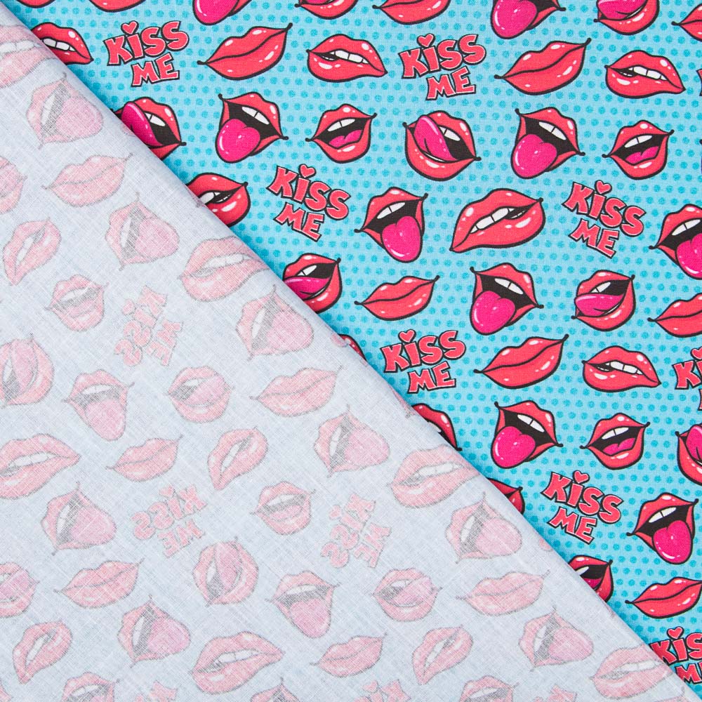 Popelín Algodón Kiss Me - Ribes y Casals