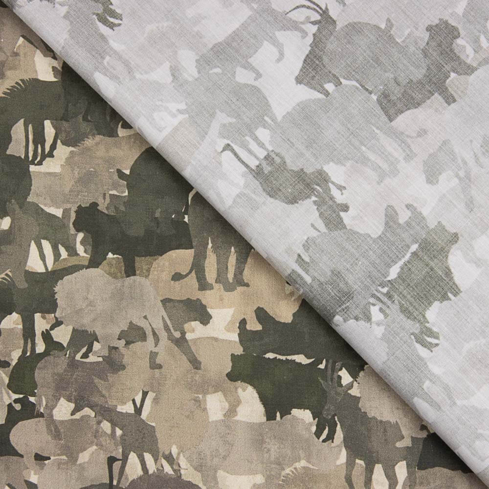 Popelín Animales Safari - Ribes y Casals