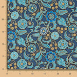 Retal Patchwork Americano Flores Turquesa 140x140 cm - Ribes y Casals