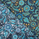 Patchwork Americano Flores Turquesa - Ribes y Casals