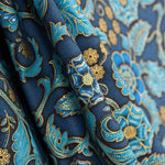 Retal Patchwork Americano Flores Turquesa 140x140 cm - Ribes y Casals