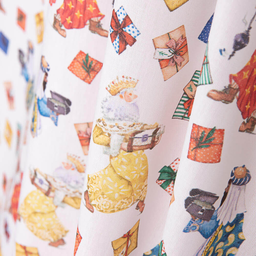 Popelín Navidad Reyes Regalos - Ribes y Casals