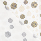 Popelín Bolas Navidad Gris - Ribes y Casals