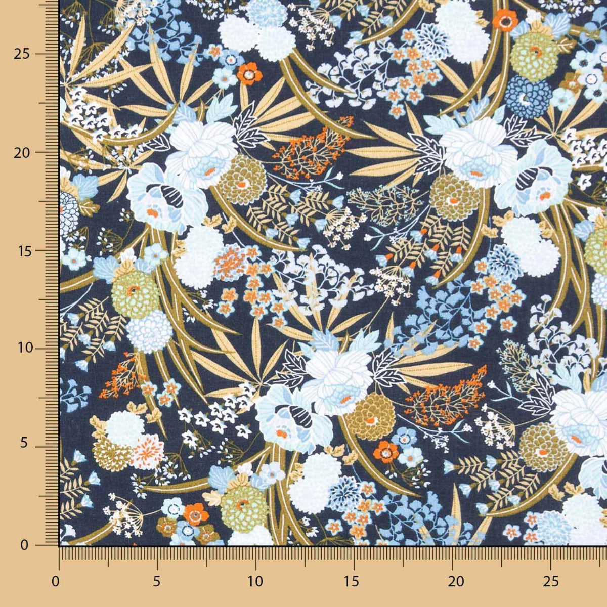 Popelín Shangai Azul Oeko-Tex® - Ribes y Casals