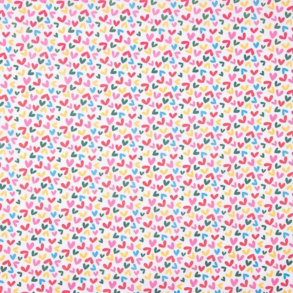 Popelín Algodón Multi Corazones - Ribes y Casals
