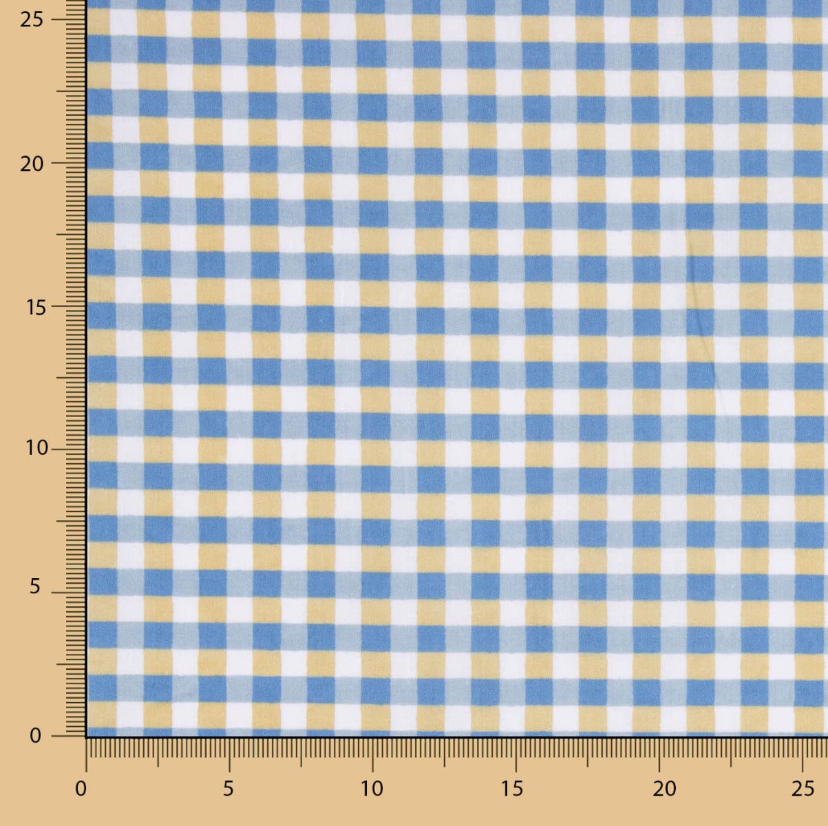 Popelín Cuadros Azul - Ribes y Casals