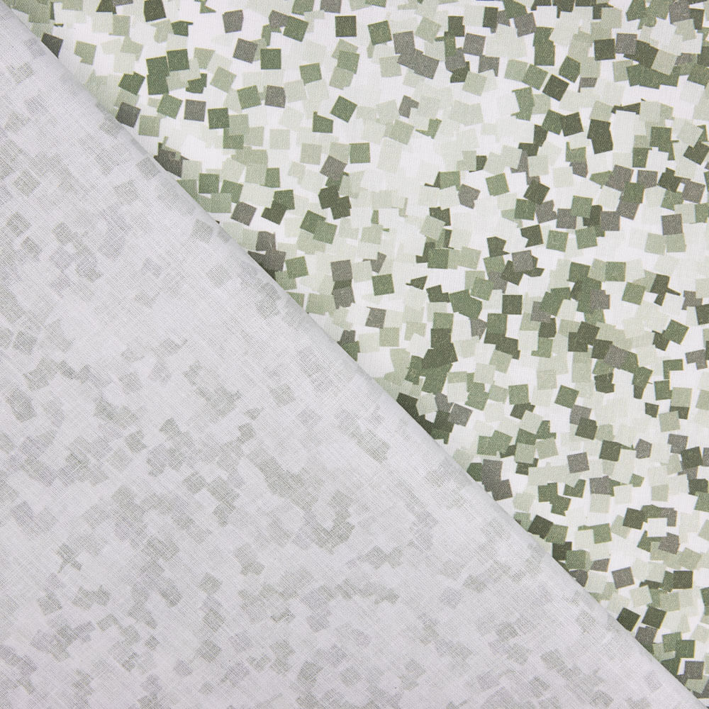 Popelín Algodón Cuadros Verde - Ribes y Casals