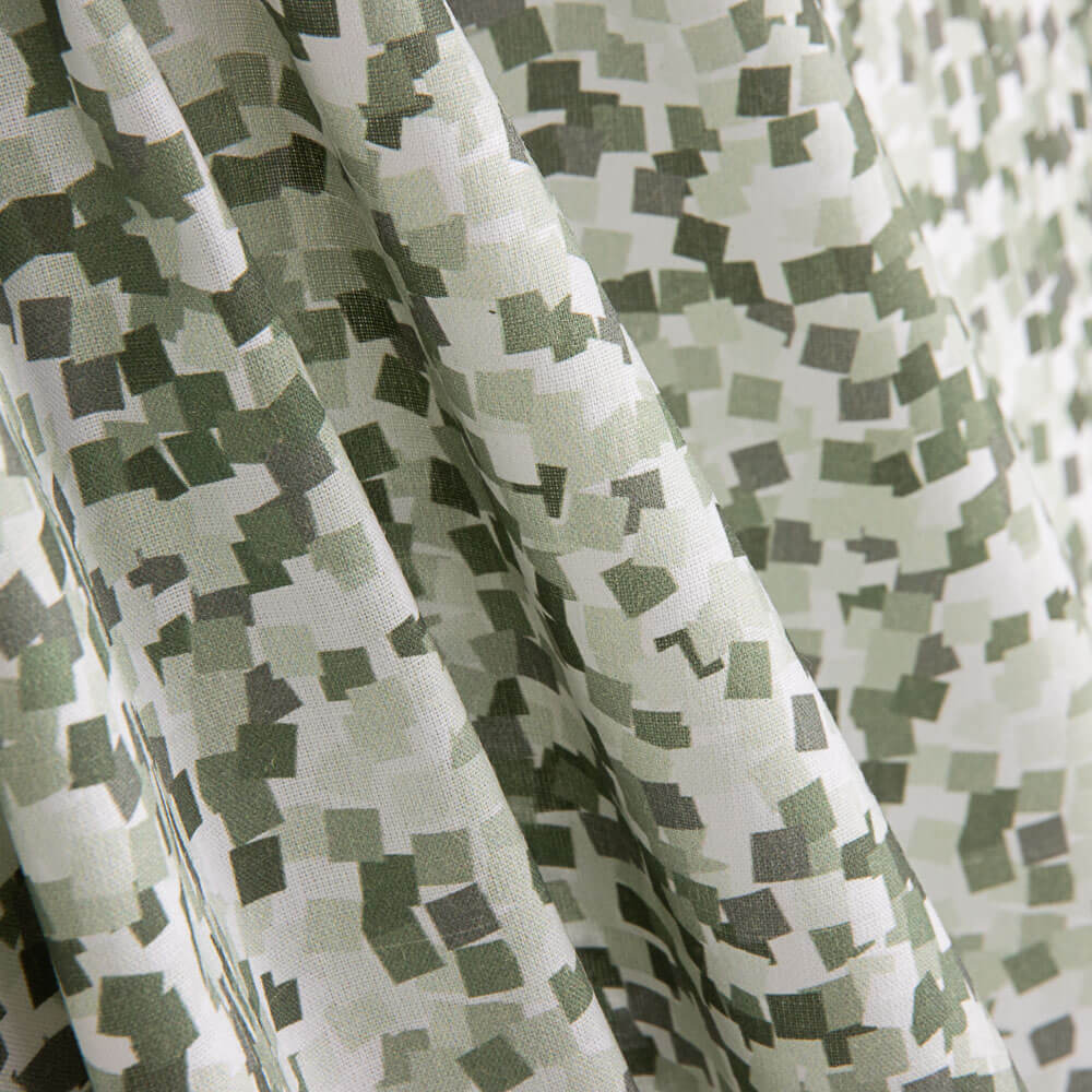 Popelín Algodón Cuadros Verde - Ribes y Casals