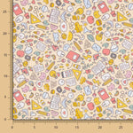 Popelín Algodón Escuela Amarillo Pálido - Ribes y Casals