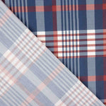 Popelín Estampado Cuadros Azules - Ribes y Casals