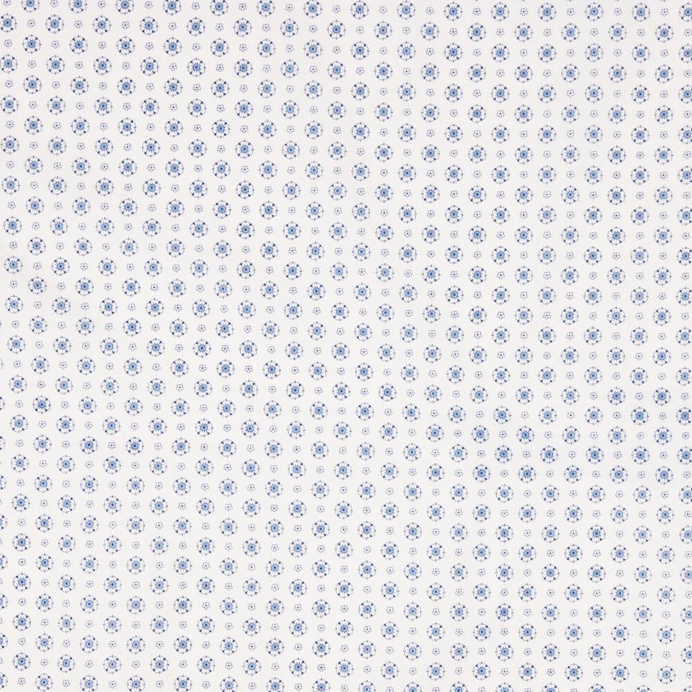 Popelín Flor Candy Azul - Ribes y Casals