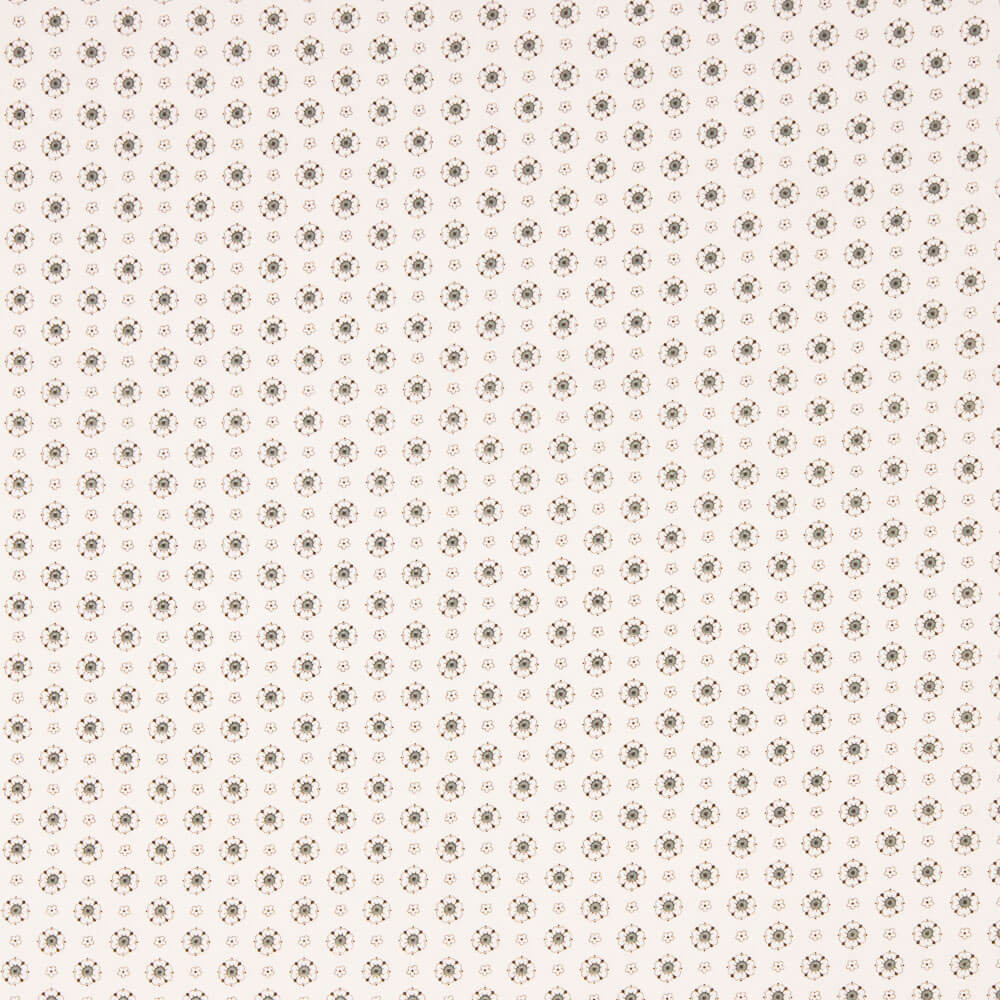 Popelín Flor Candy Gris - Ribes y Casals