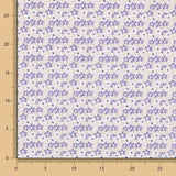 Algodón Popelín Floral Gris - Ribes y Casals