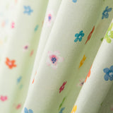 Algodón Popelín Florecitas Verde Claro - Ribes y Casals