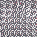 Algodón Popelín Flores Gris Marengo - Ribes y Casals