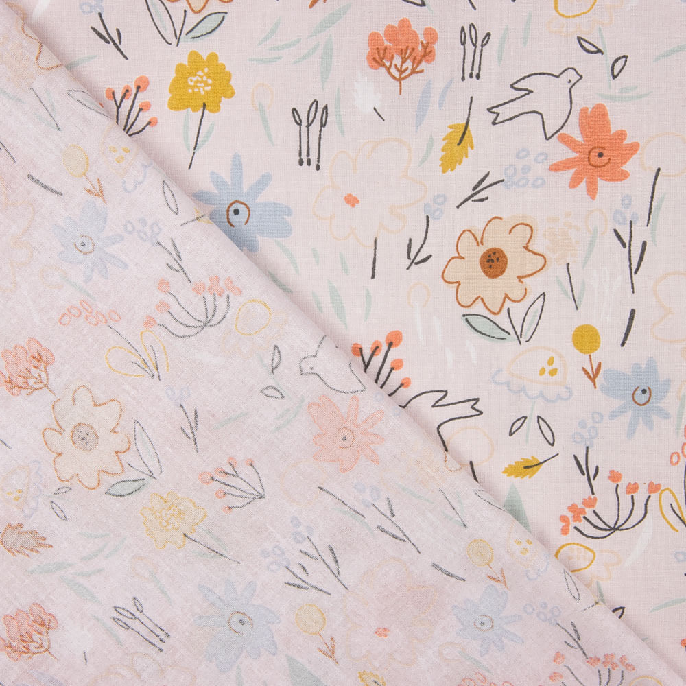 Popelín Flores Merche - Ribes y Casals