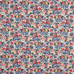 Popelín Flores Jardín Azul - Ribes y Casals