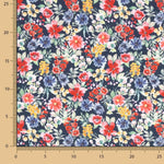 Popelín Flores Jardín Azul - Ribes y Casals