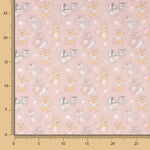 Popelín Algodón Gato Capa Rosa - Ribes y Casals