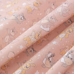 Popelín Algodón Gato Capa Rosa - Ribes y Casals