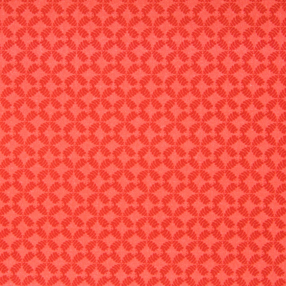 Algodón Popelín Geométrico Naranja - Ribes y Casals