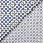 Popelín Flor Kubo Azul - Ribes y Casals