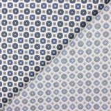 Popelín Flor Kubo Azul - Ribes y Casals