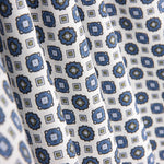 Popelín Flor Kubo Azul - Ribes y Casals