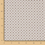 Popelín Flor Kubo Beige - Ribes y Casals