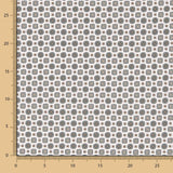 Popelín Flor Kubo Verdoso - Ribes y Casals