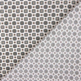 Popelín Flor Kubo Verdoso - Ribes y Casals