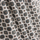 Popelín Flor Kubo Verdoso - Ribes y Casals