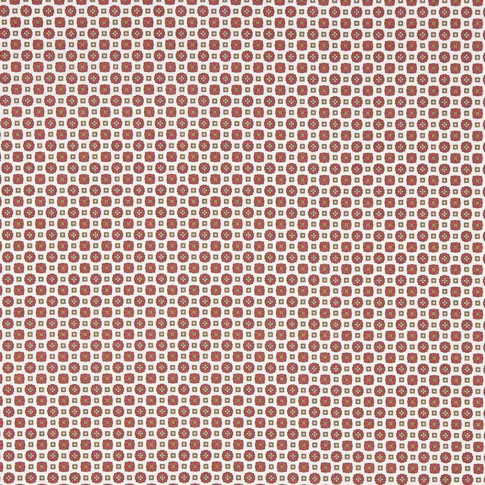 Popelín Flor Kubo Rojo - Ribes y Casals