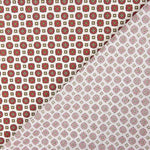 Popelín Flor Kubo Rojo - Ribes y Casals