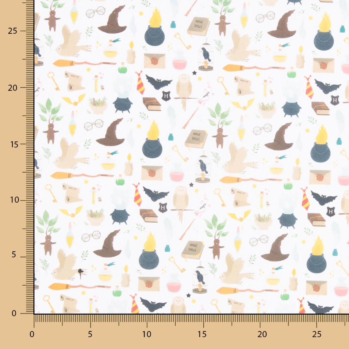 Popelín Algodón Magia Potter Blanco - Ribes y Casals