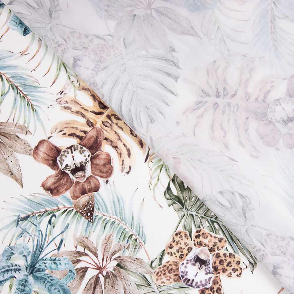 Retal Popelín Algodón Flores África 180x140 cm - Ribes y Casals