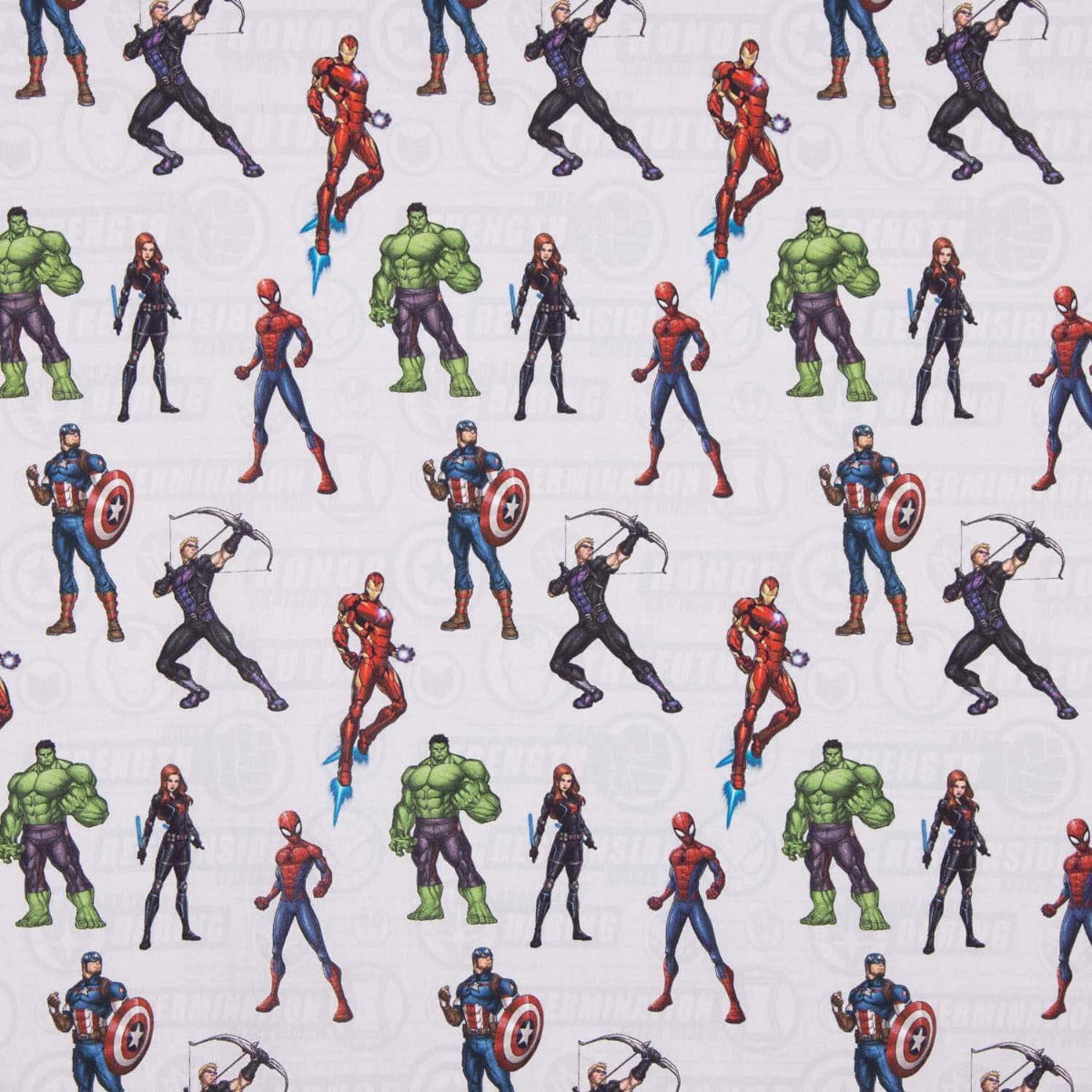 Popelín Licencia Los Vengadores Gris - Ribes y Casals