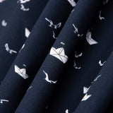 Popelín Algodón Barcos Marino - Ribes y Casals