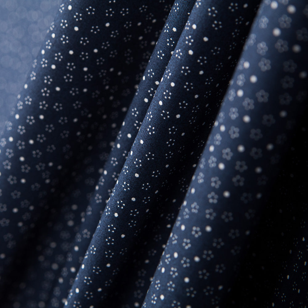 Popelin Micro Flor Marino - Ribes y Casals