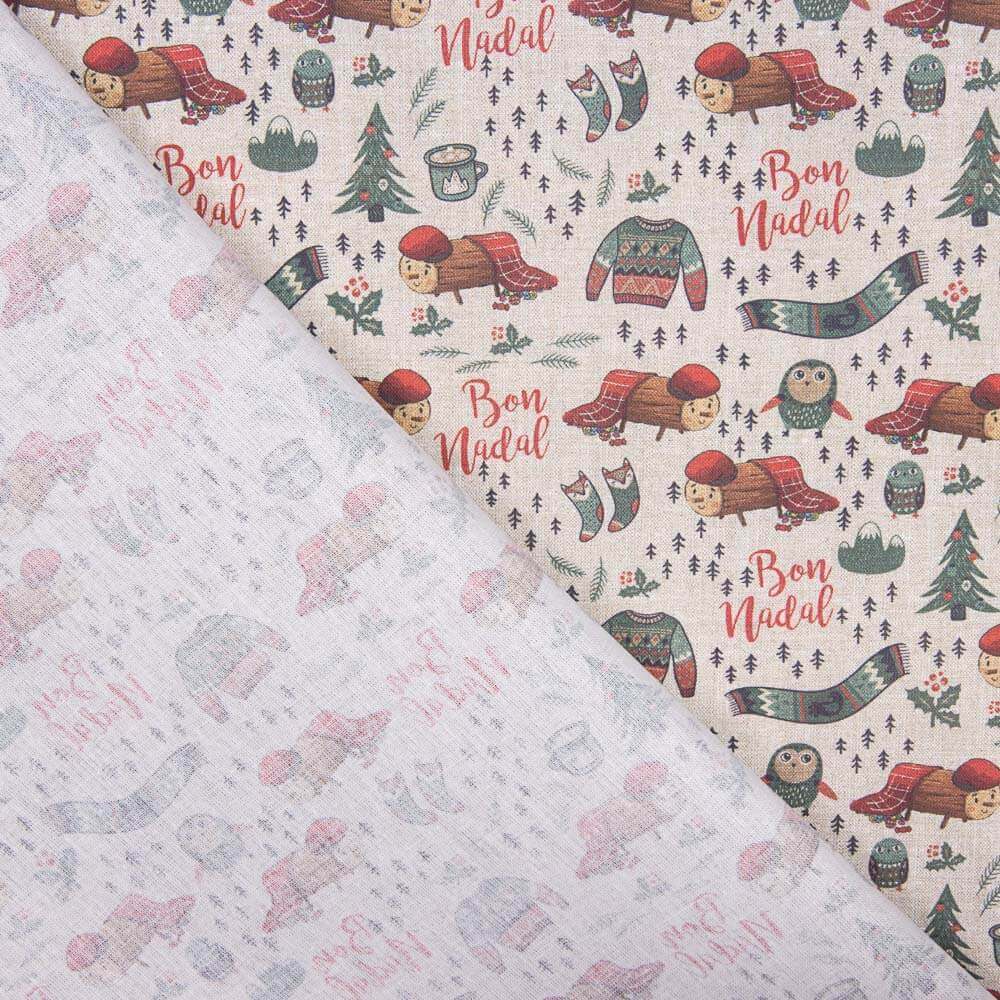 Popelín Navidad Bon Nadal - Ribes y Casals