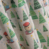 Popelín Navidad Cagatió Verde - Ribes y Casals