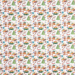 Popelín Navidad Dibujos Blanco - Ribes y Casals