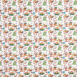 Popelín Navidad Dibujos Blanco - Ribes y Casals