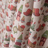 Popelín Navidad Dibujos Gris - Ribes y Casals