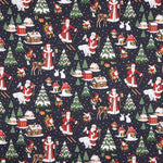 Popelín Navidad Papa Noel Marino - Ribes y Casals