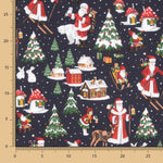 Popelín Navidad Papa Noel Marino - Ribes y Casals