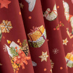 Popelín Navidad Caballito Burdeos - Ribes y Casals