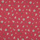 Popelín Navidad Farolillos Rojo - Ribes y Casals